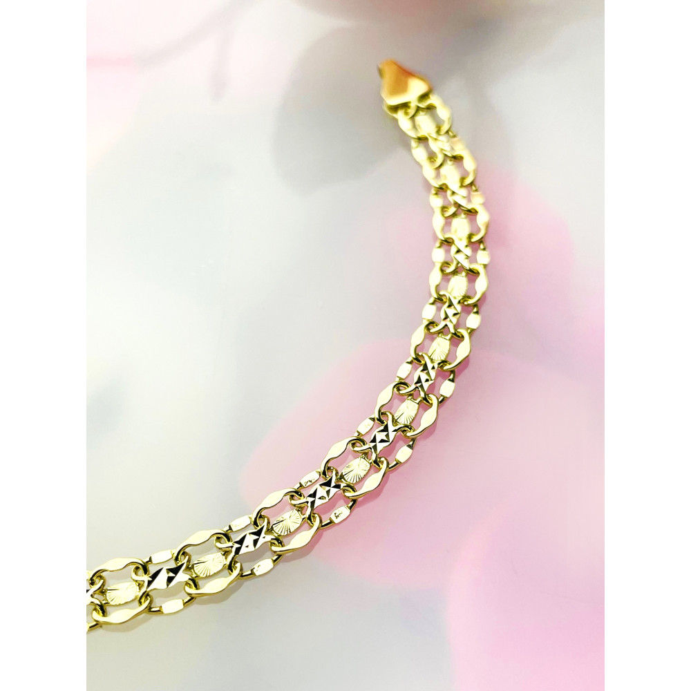 Damen Goldarmband Armband Armkette Gelbgold 585er 14KT