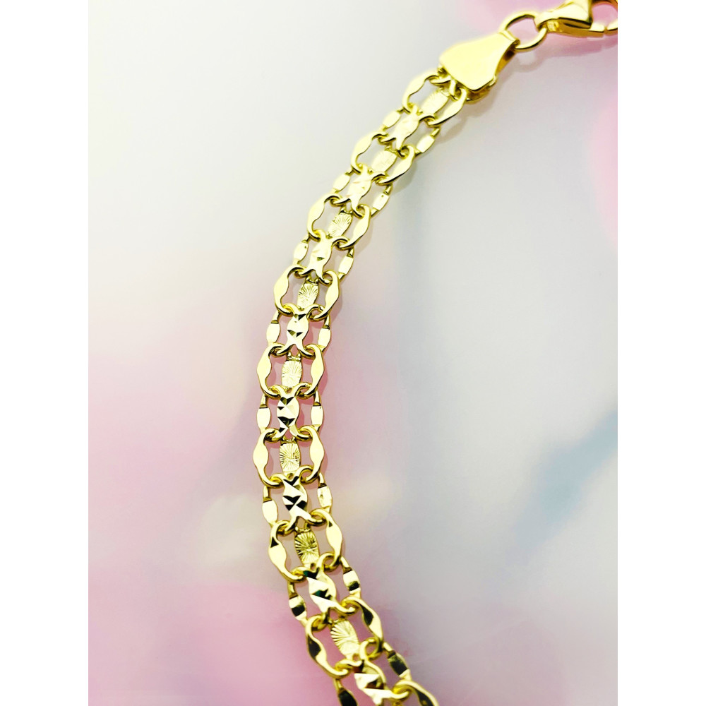 Damen Goldarmband Armband Armkette Gelbgold 585er 14KT