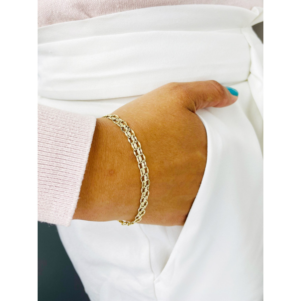 Damen Goldarmband Armband Armkette Gelbgold 585er 14KT