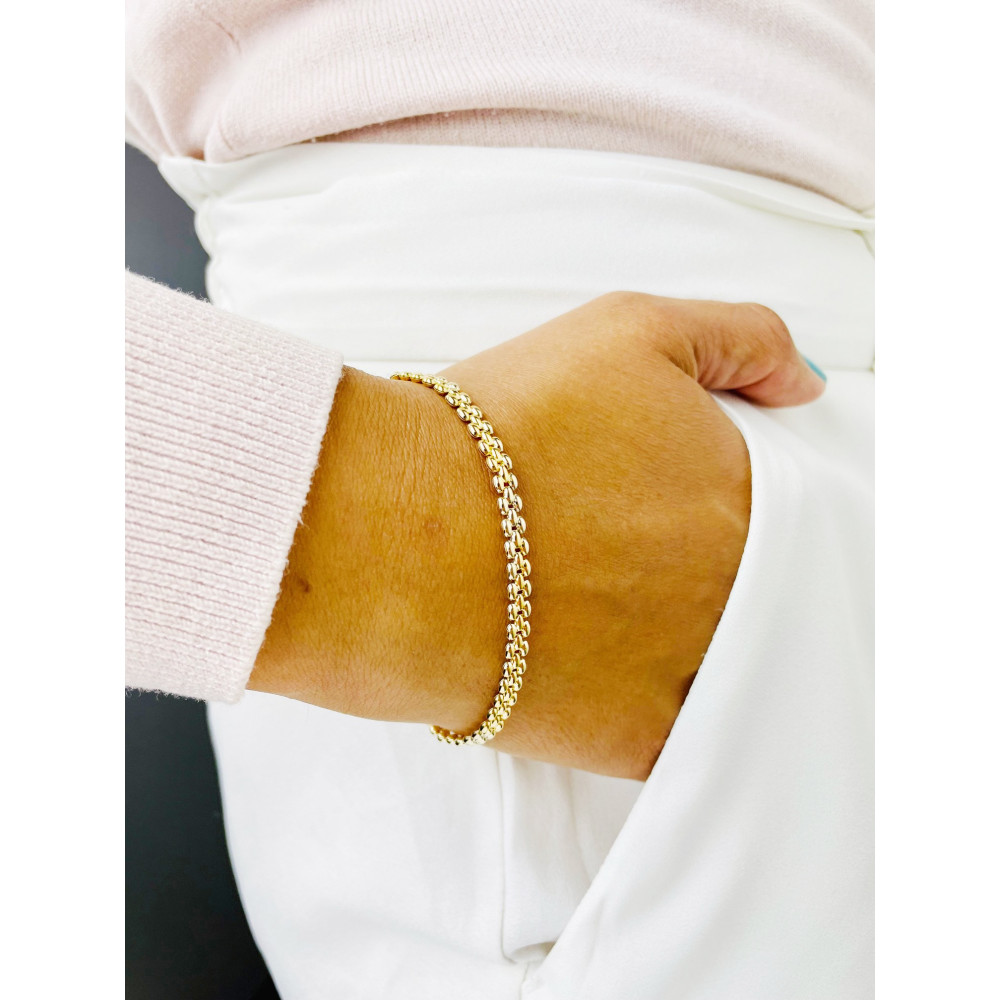 Damen Goldarmband Armband Armkette Gelbgold 375er