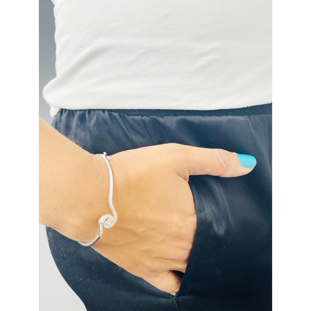 Damen Silberarmband mit Zirkonia 925 Silber