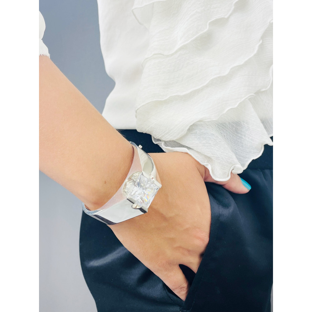 Silberarmband mit Zirkonia Damen Kinder