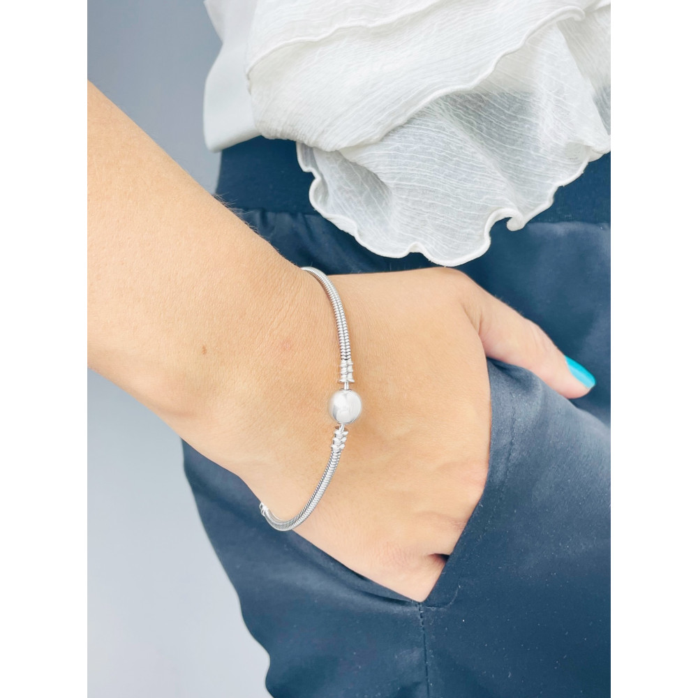 Ball Charms Armband 925 Silber Damen