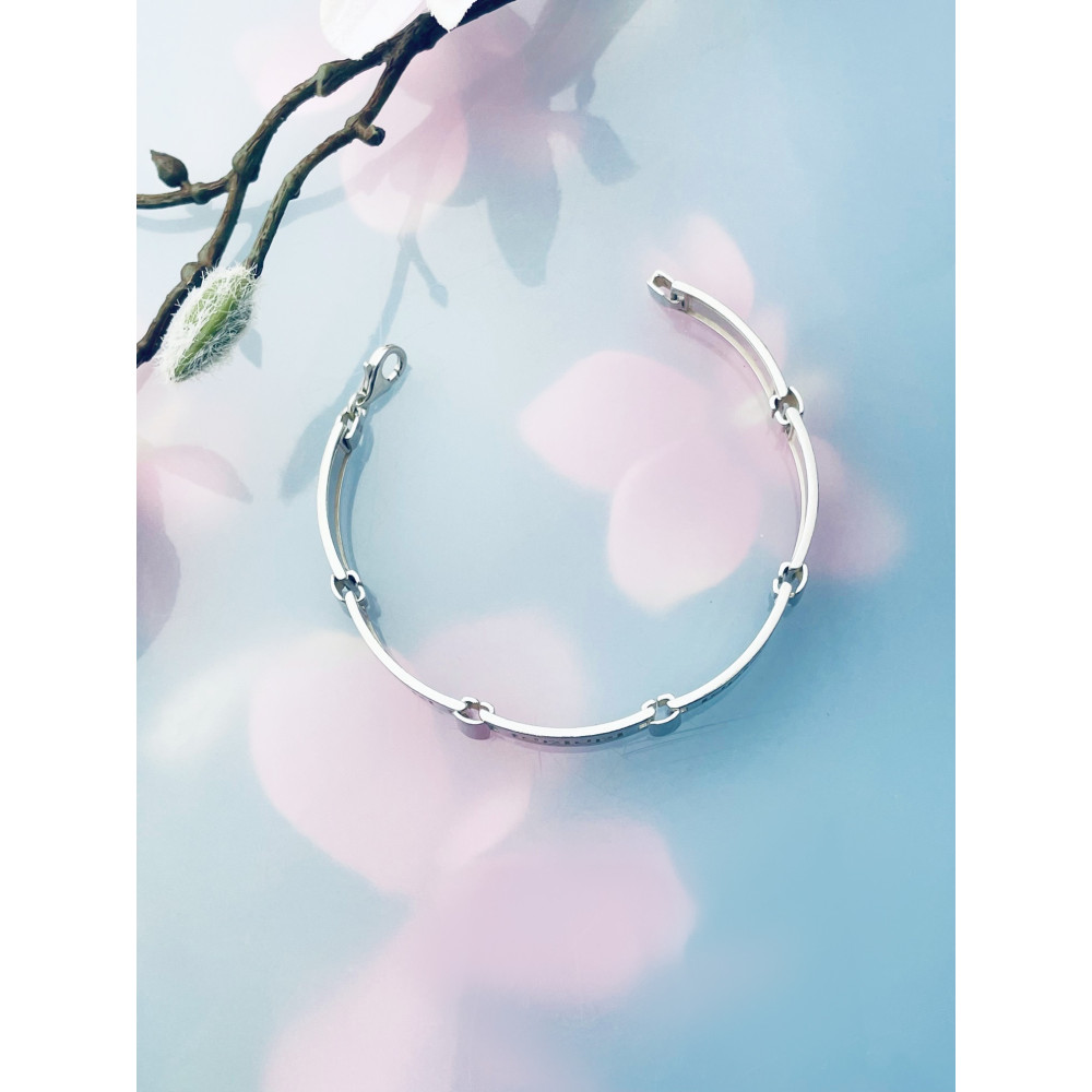 Armband 925 Silber Damen Griechisches Muster