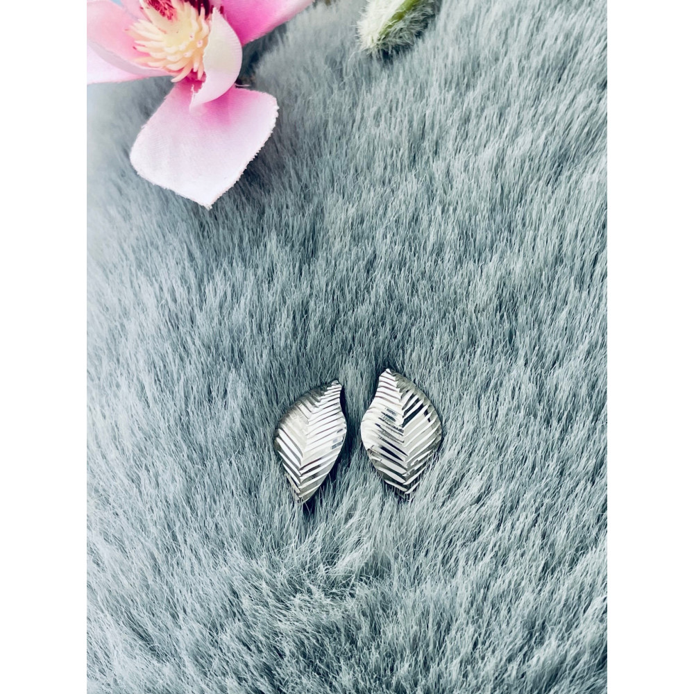 Blatt 925 Silber Ohrringe