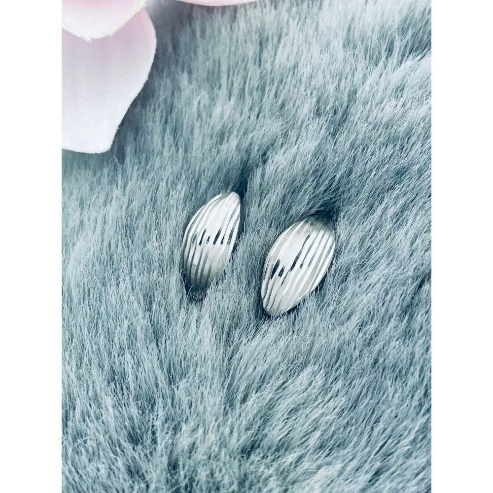 Oval 925 Silber Ohrringe