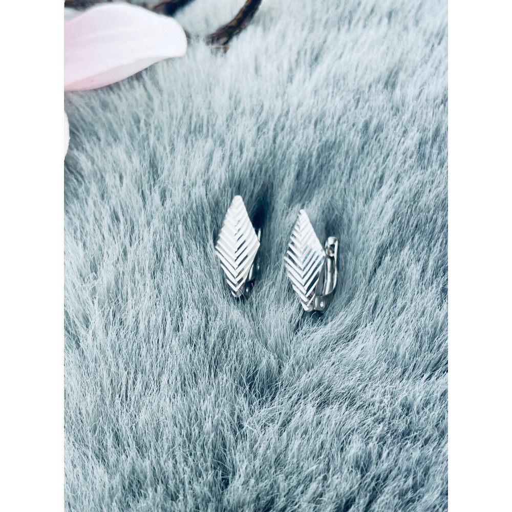 Karo 925 Silber Ohrringe