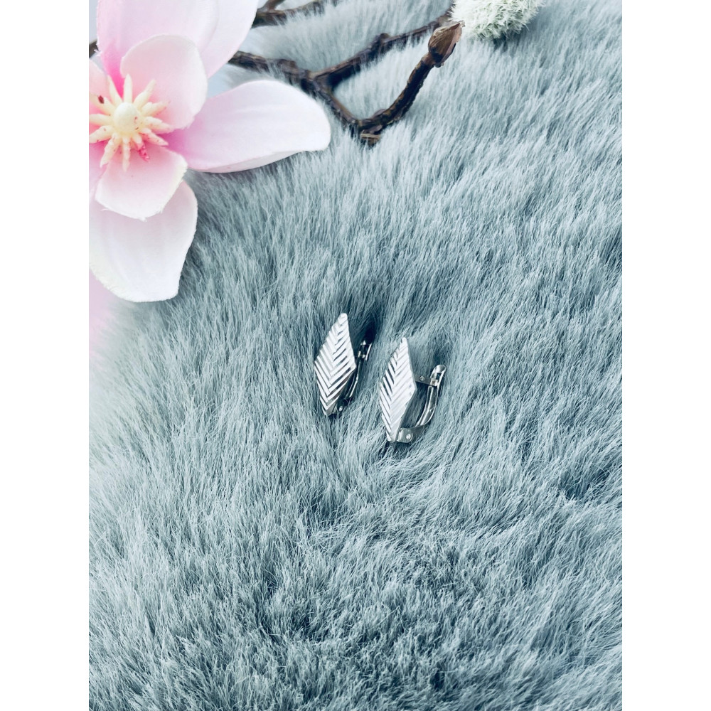 Karo 925 Silber Ohrringe