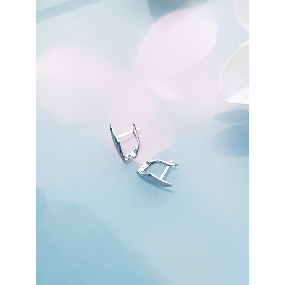 Karo 925 Silber Ohrringe