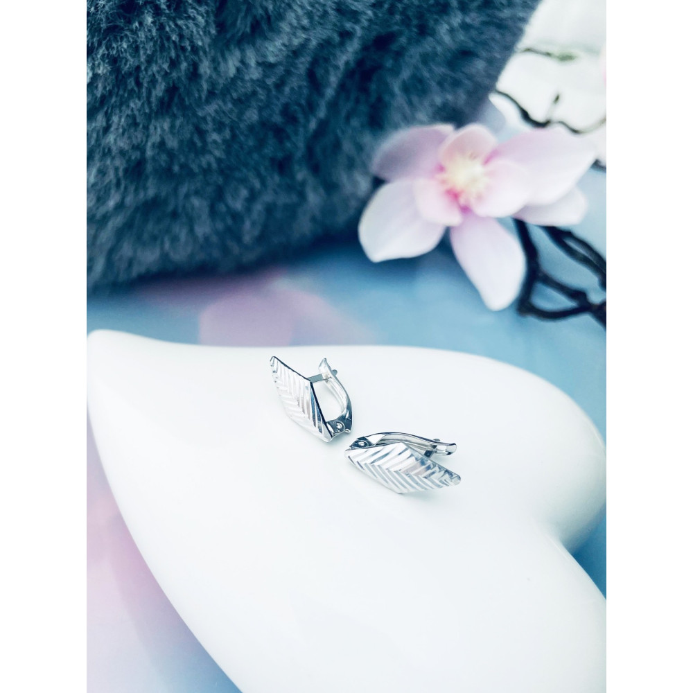 Karo 925 Silber Ohrringe