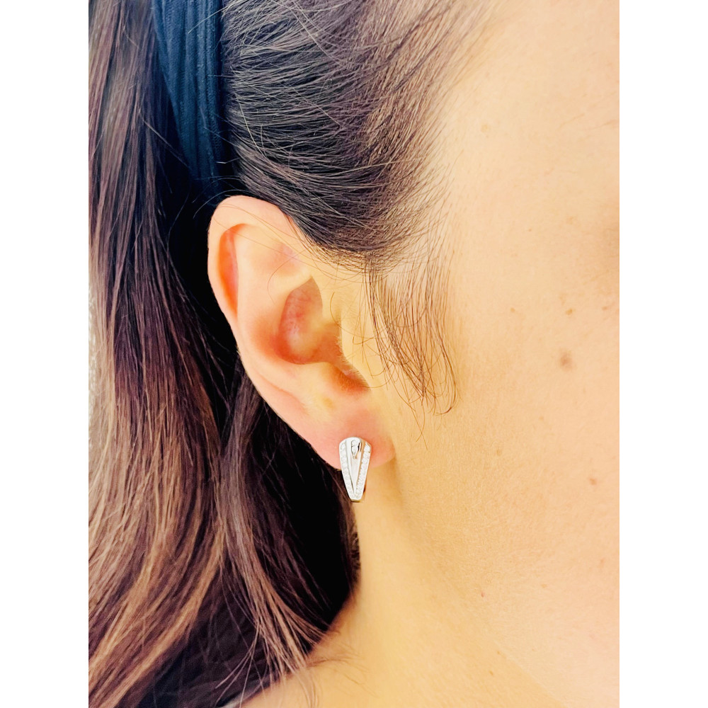 925 Silber Ohrringe mit Zirkonia