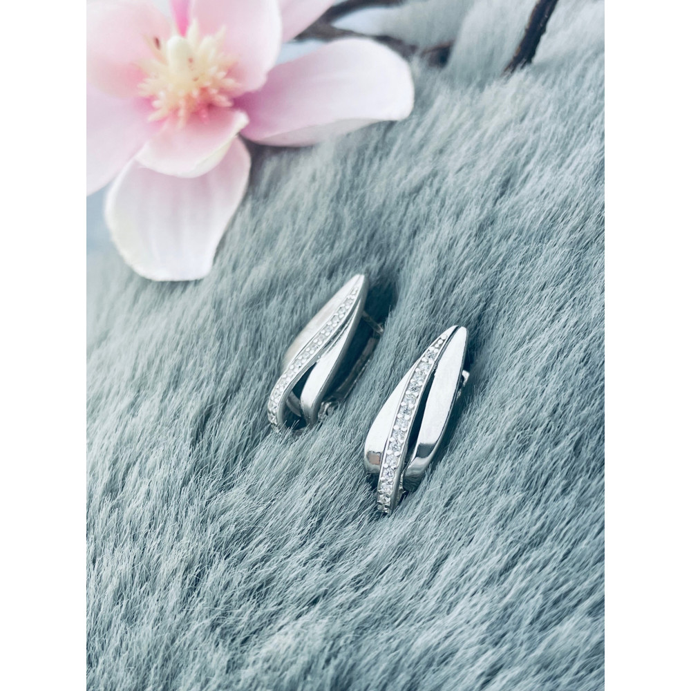 925 Silber Ohrringe mit Zirkonia