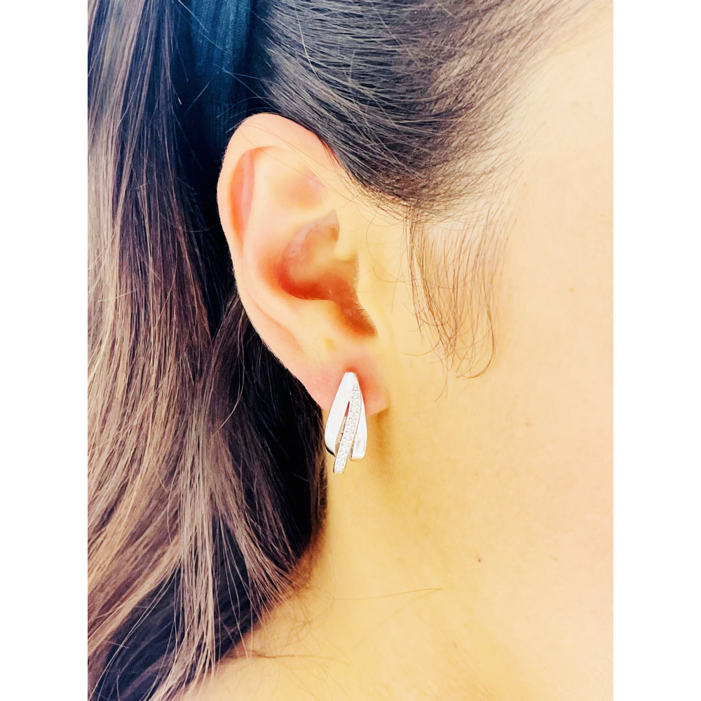 925 Silber Ohrringe mit Zirkonia