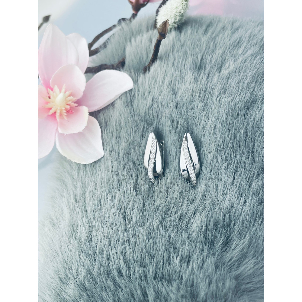 925 Silber Ohrringe mit Zirkonia