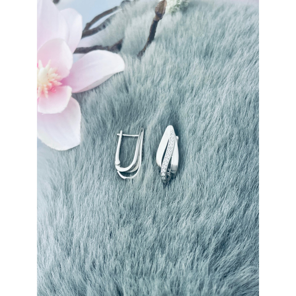 925 Silber Ohrringe mit Zirkonia