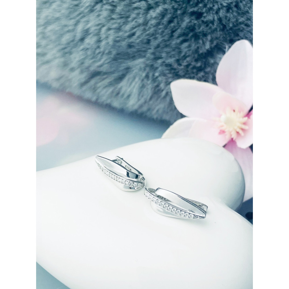 925 Silber Ohrringe mit Zirkonia