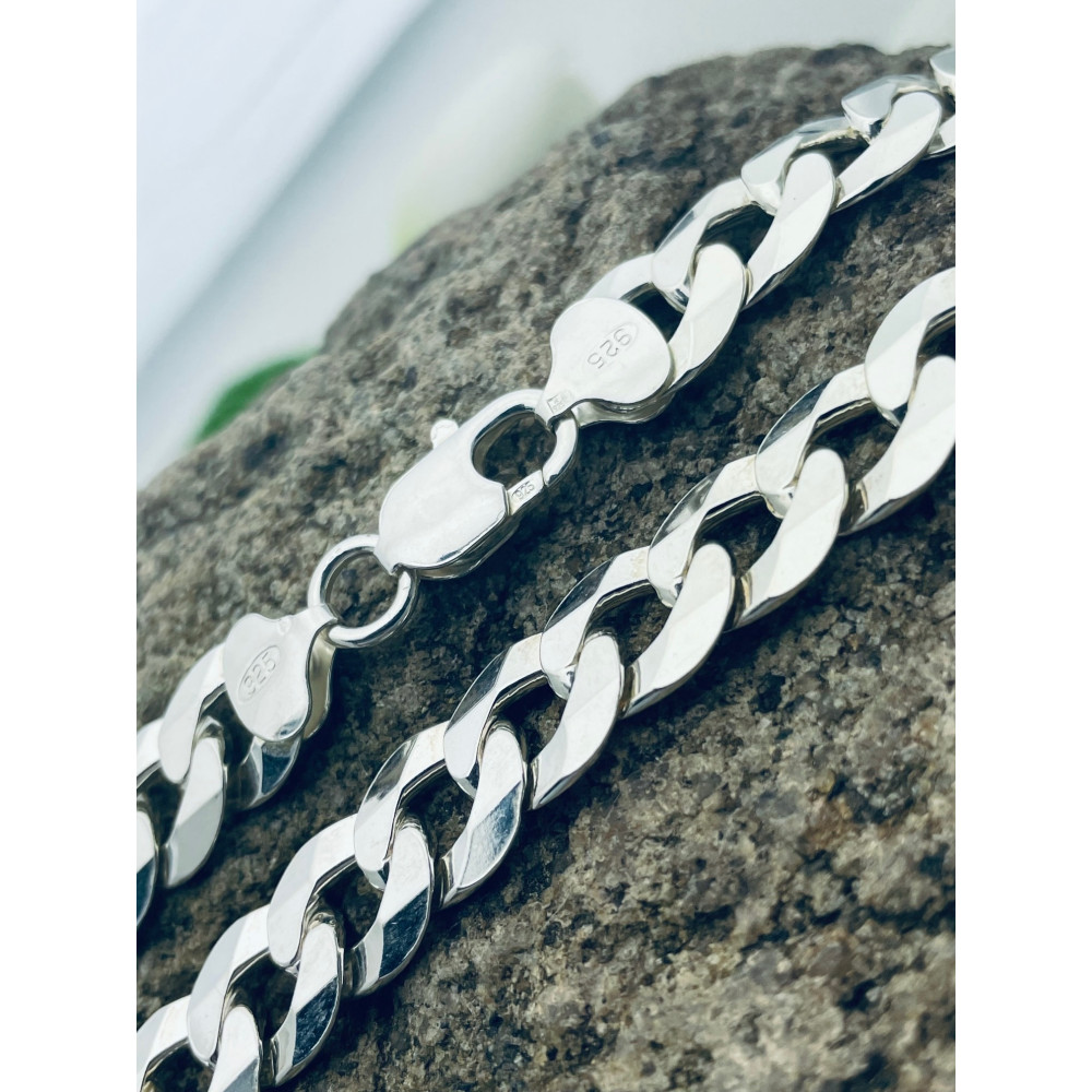 925 Silber Halskette Panzerkette