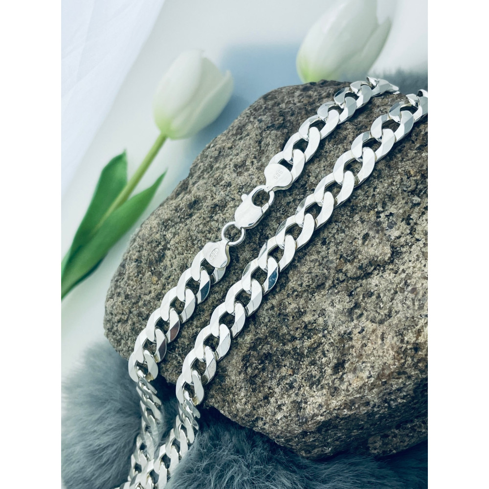 Srebrny łańcuszek pancerka