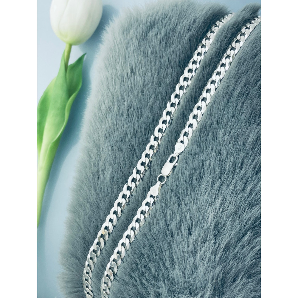 925 Silber Halskette Panzerkette