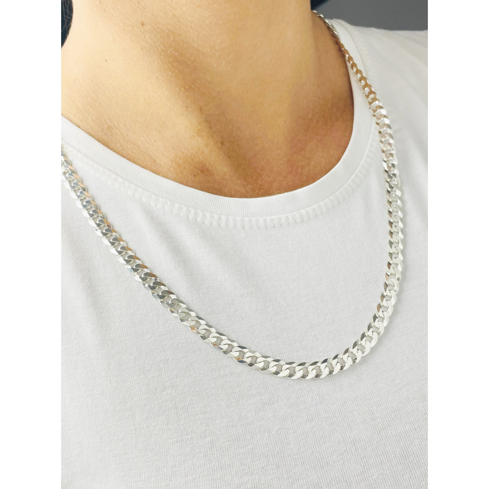 925 Silber Halskette Panzerkette