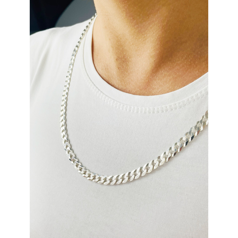 Srebrny łańcuszek pancerka