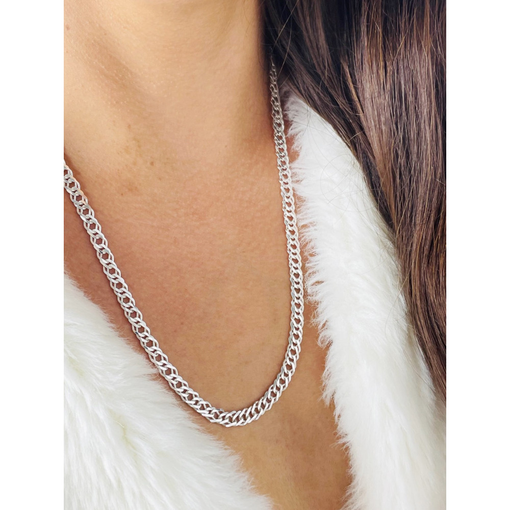 925 Silber Rombo Halskette Collier