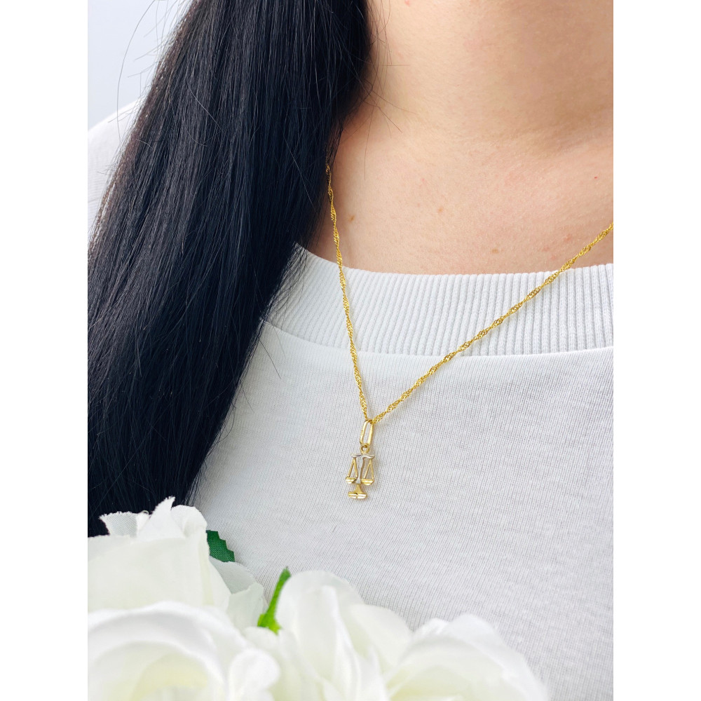 copy of Złoty wisiorek zawieszka rozeta ażurowa