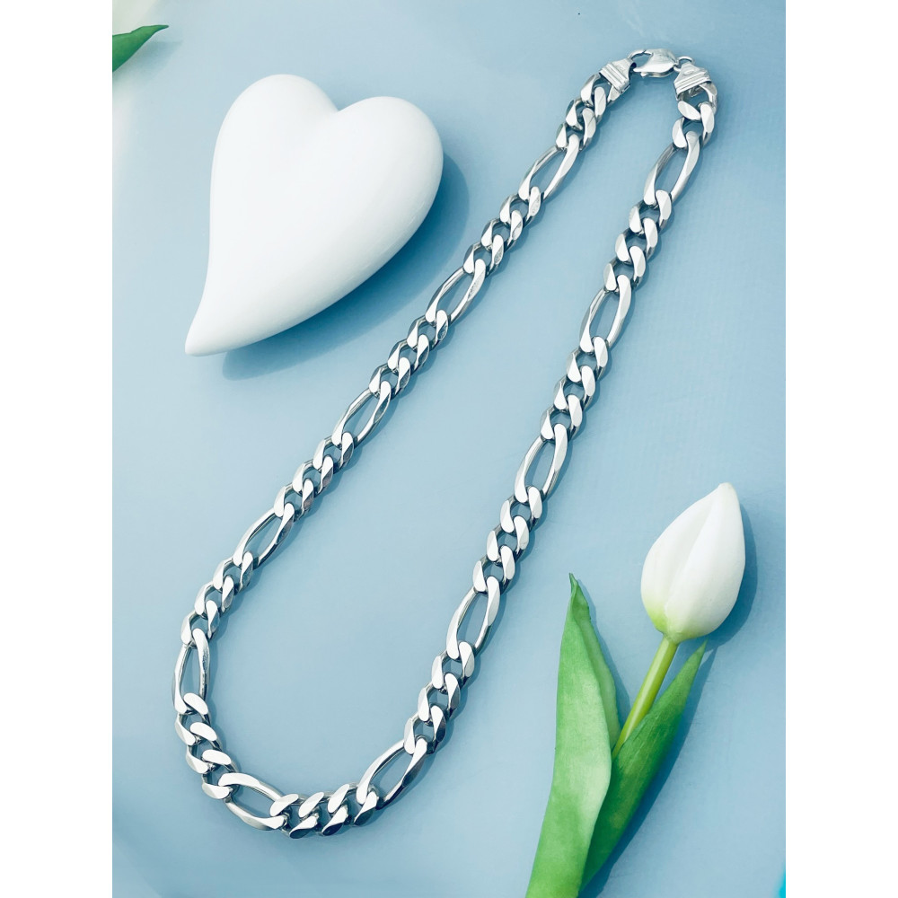 925 Silber Halskette Figarokette Figaro