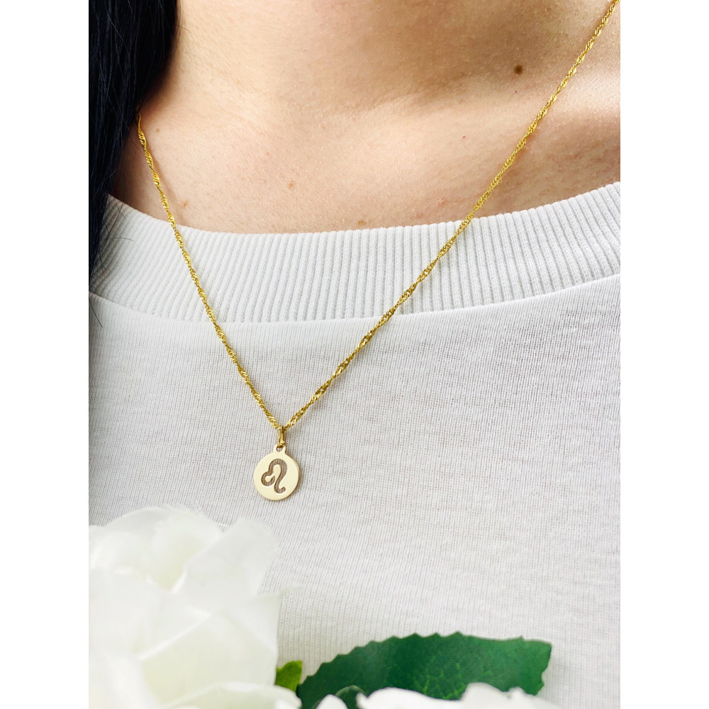 copy of Złoty wisiorek zawieszka rozeta ażurowa