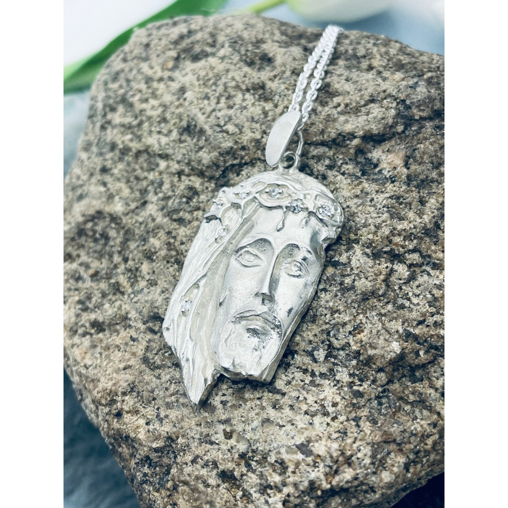 Silber Anhänger Jesus  Erstkommunion 925er