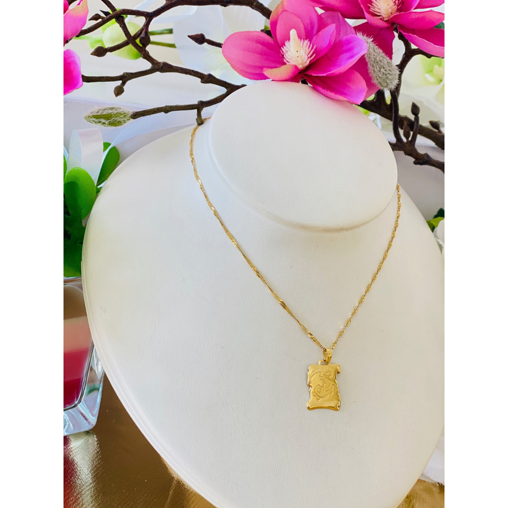 copy of Złoty wisiorek zawieszka rozeta ażurowa