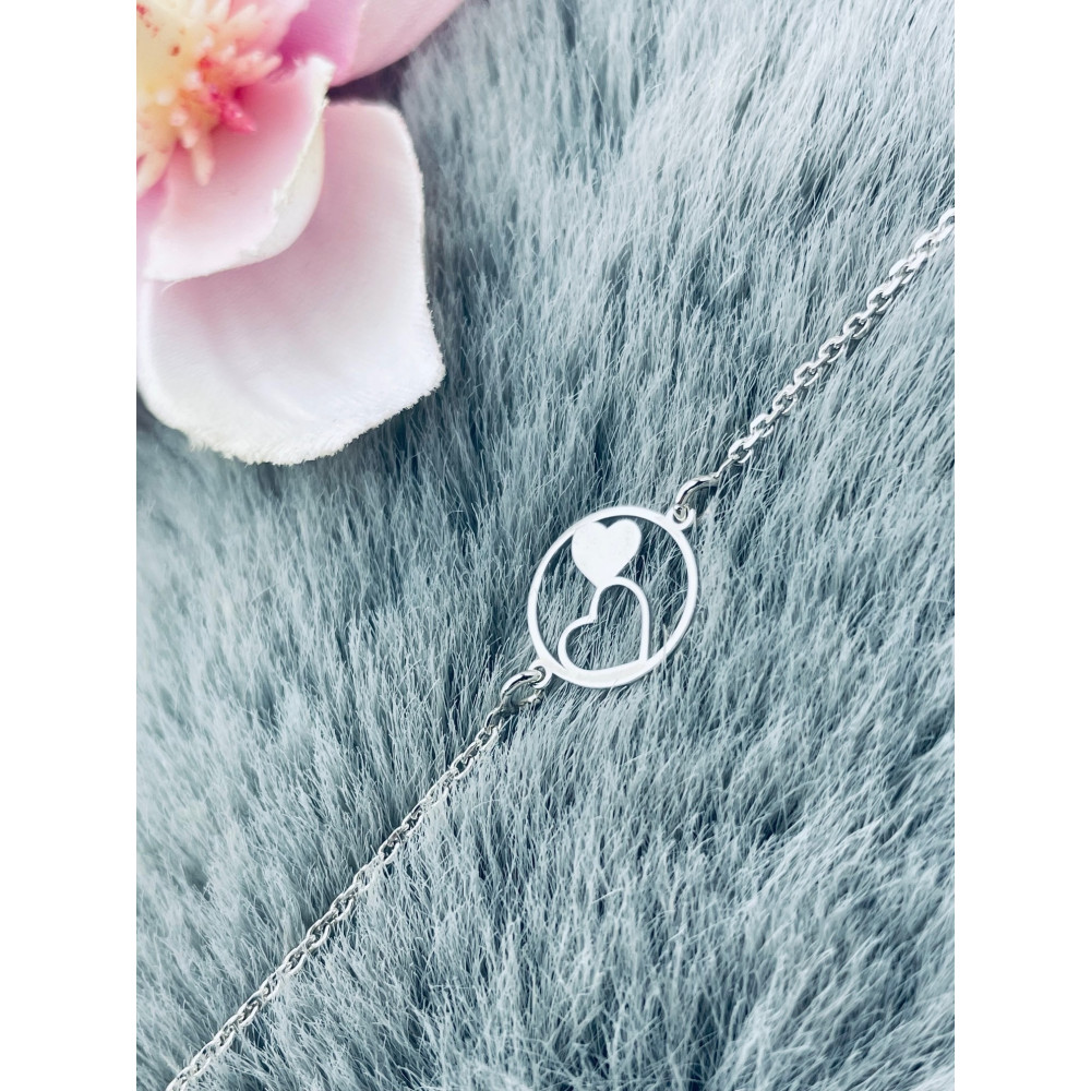 Herz Armband 925 Silber Damen Kinder