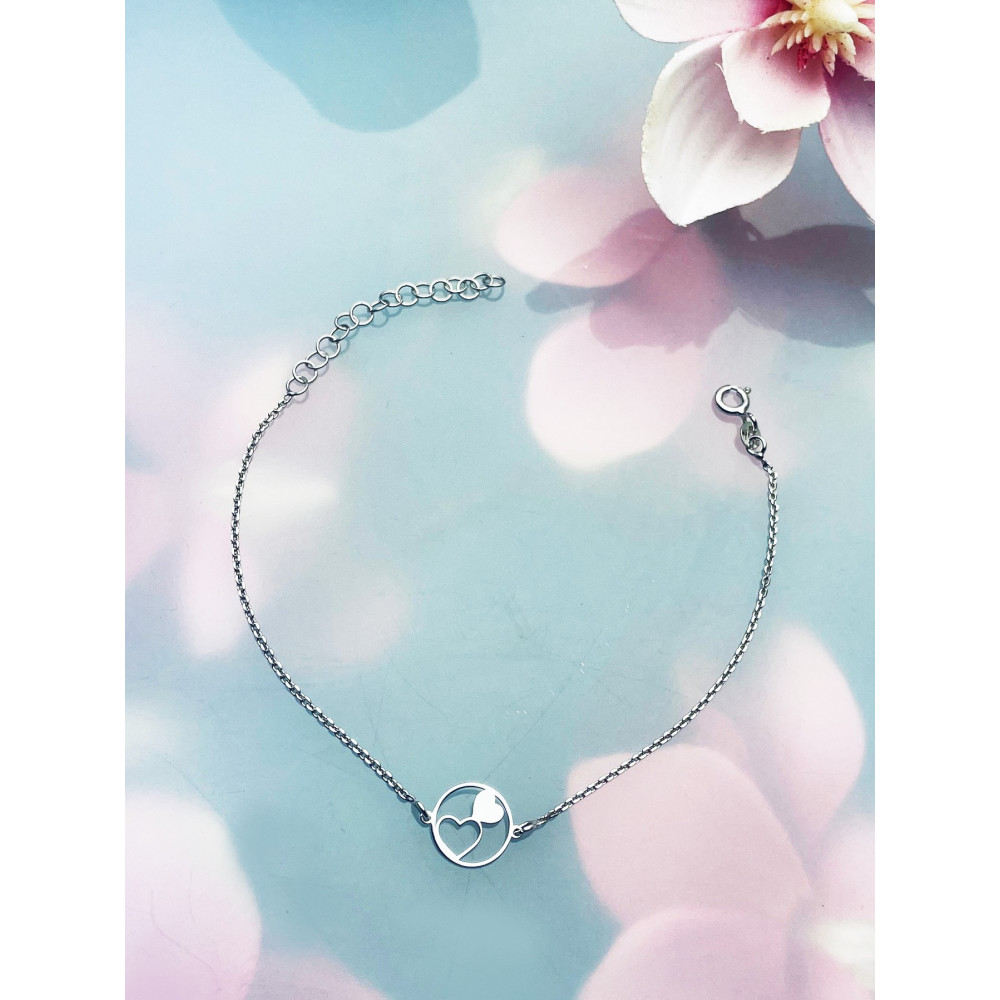 Herz Armband 925 Silber Damen Kinder