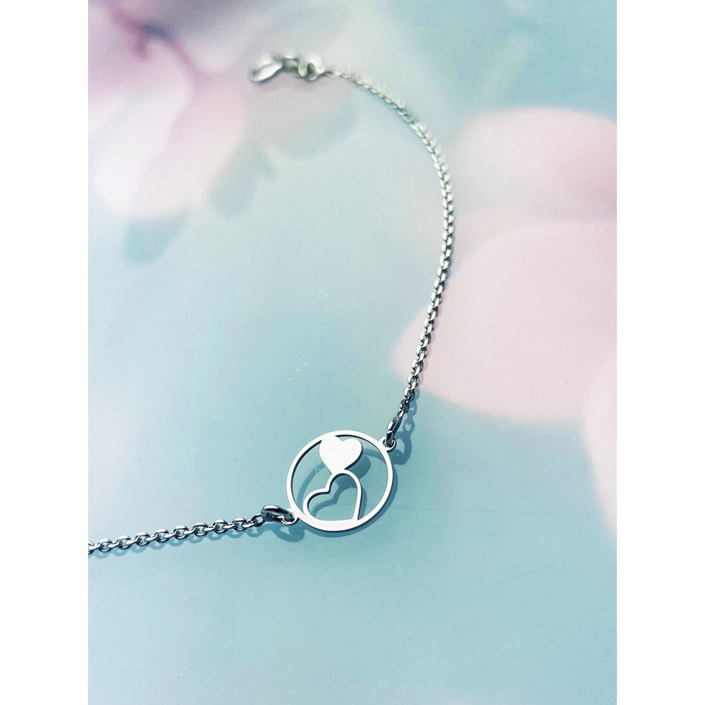 Herz Armband 925 Silber Damen Kinder