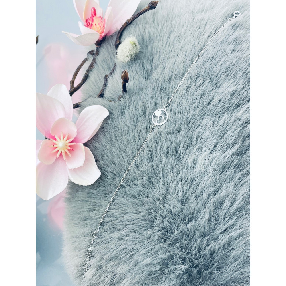 copy of Złota bransoletka celebrytka serce nieskończoność