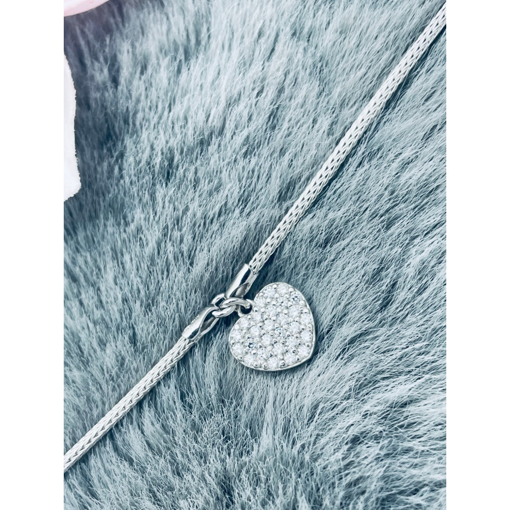 Herz Armband 925 Silber mit Zirkonia Damen Kinder