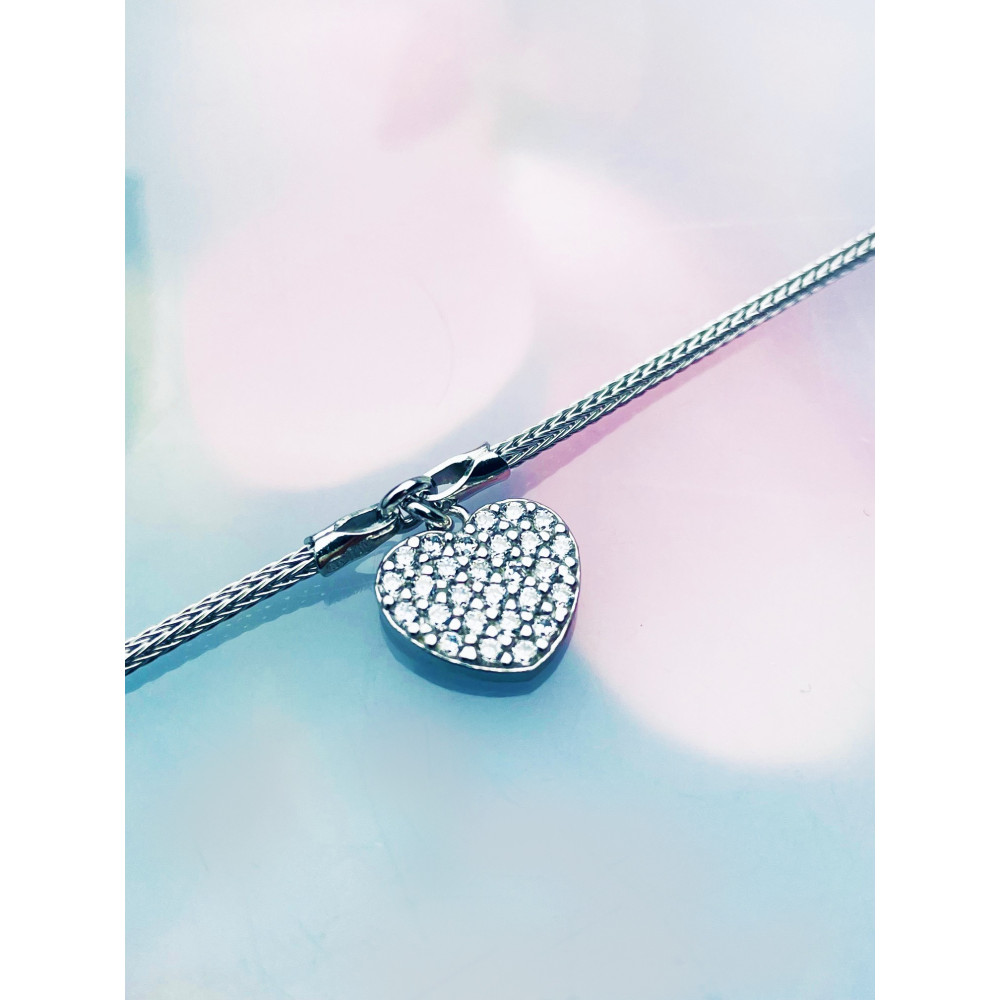 Herz Armband 925 Silber mit Zirkonia Damen Kinder