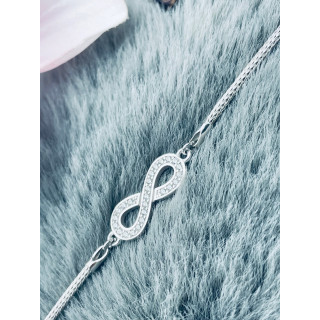 Infinity Armband 925 Silber mit Zirkonia Damen Kinder
