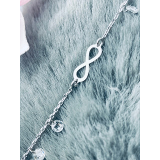 Infinity Armband 925 Silber mit Zirkonia Damen Kinder