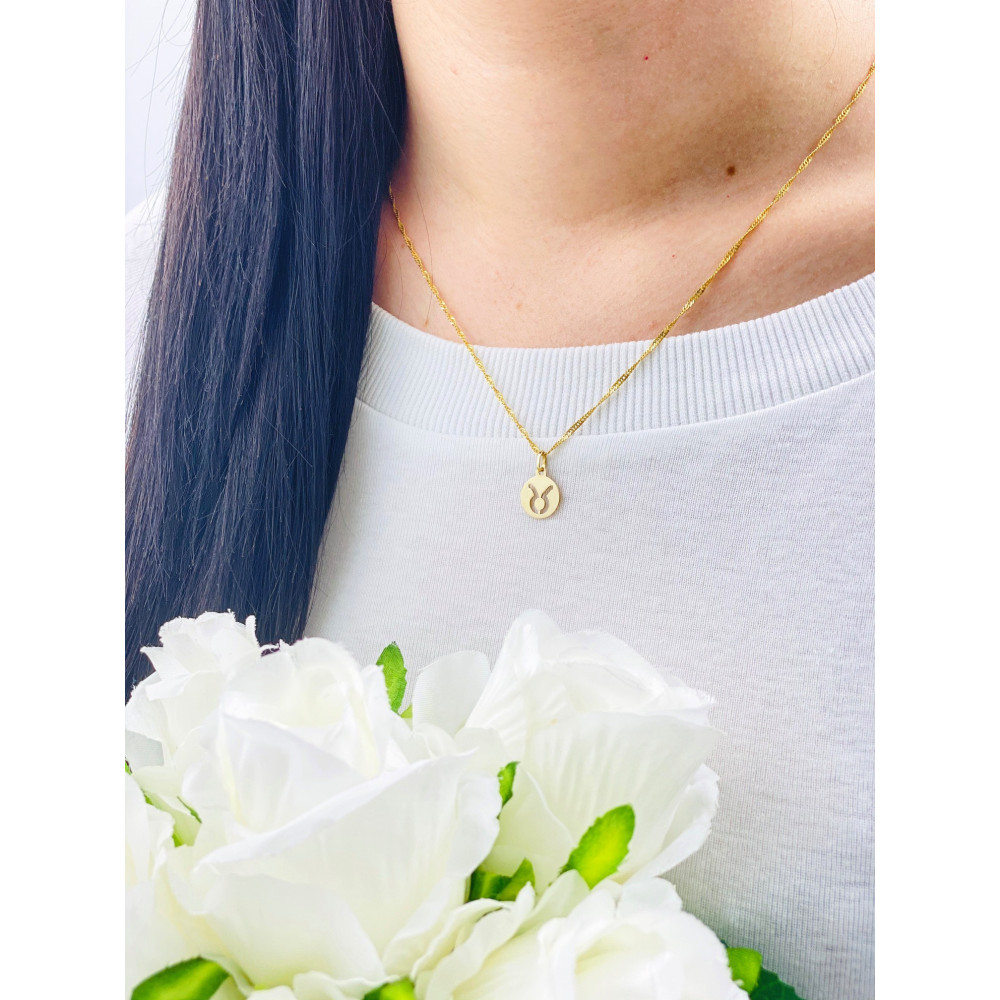 copy of Złoty wisiorek zawieszka rozeta ażurowa