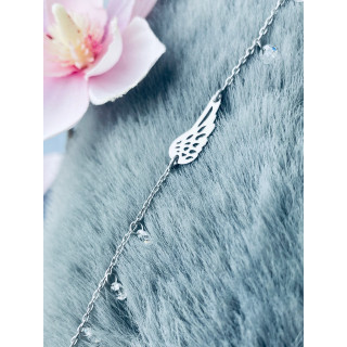 Flügel Armband 925 Silber mit Zirkonia Damen Kinder