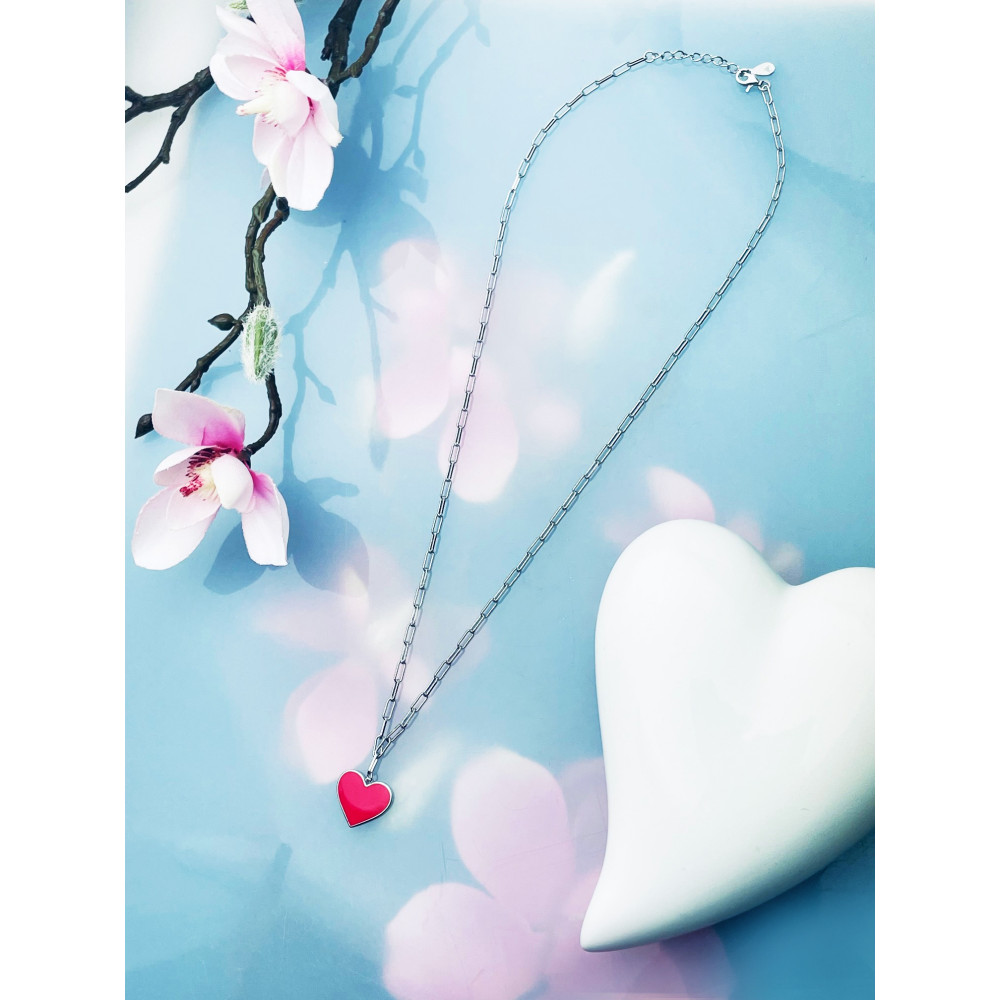 Herz 925 Silber Halskette Halsband Damen Kinder