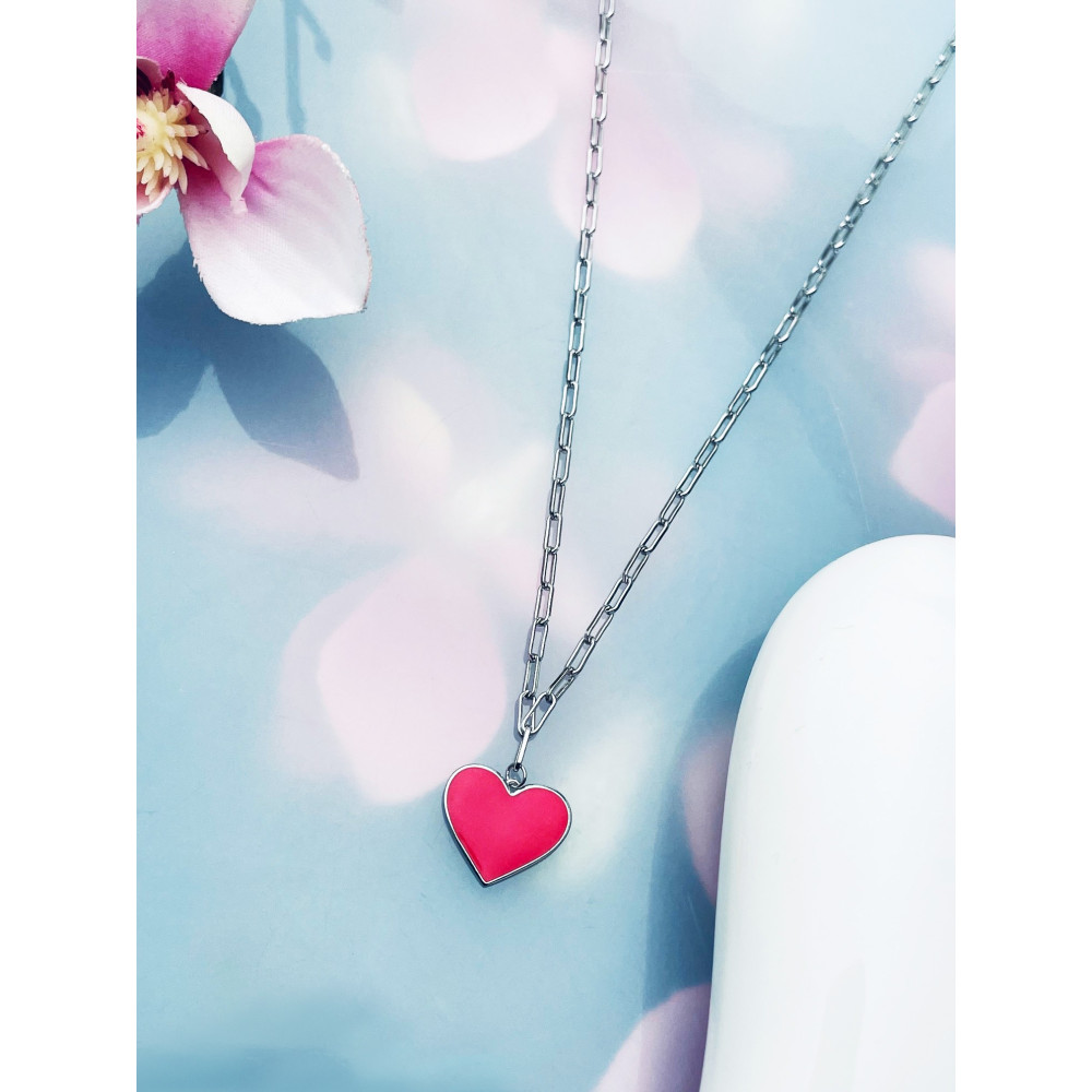 Herz 925 Silber Halskette Halsband Damen Kinder