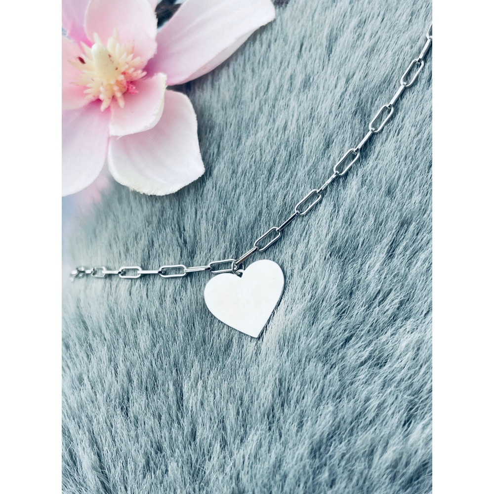 Herz 925 Silber Halskette Halsband Damen Kinder