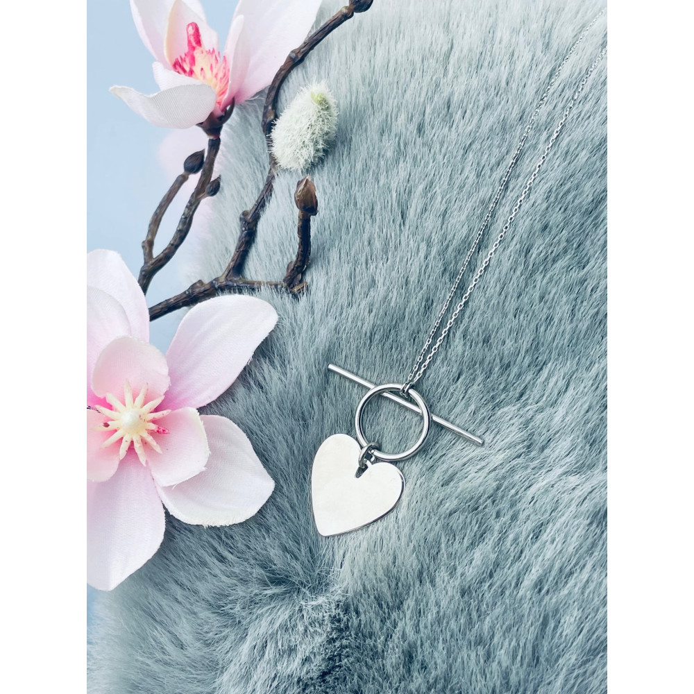 Herz 925 Silber Halskette Halsband Damen Kinder