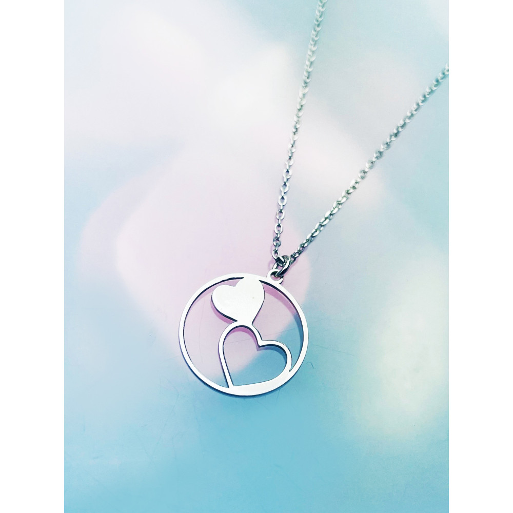 Herz 925 Silber Halskette Halsband Damen Kinder