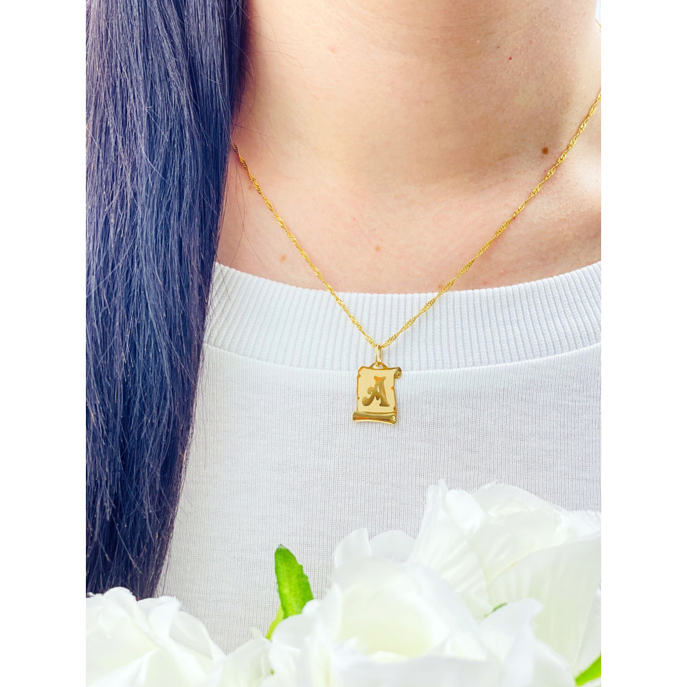 copy of Złoty wisiorek zawieszka rozeta ażurowa