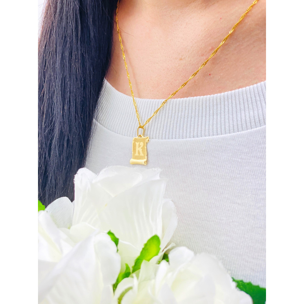 copy of Złoty wisiorek zawieszka rozeta ażurowa