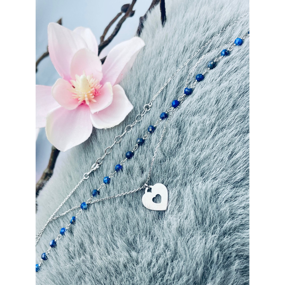 Herz 925 Silber Halskette Halsband Damen Kinder