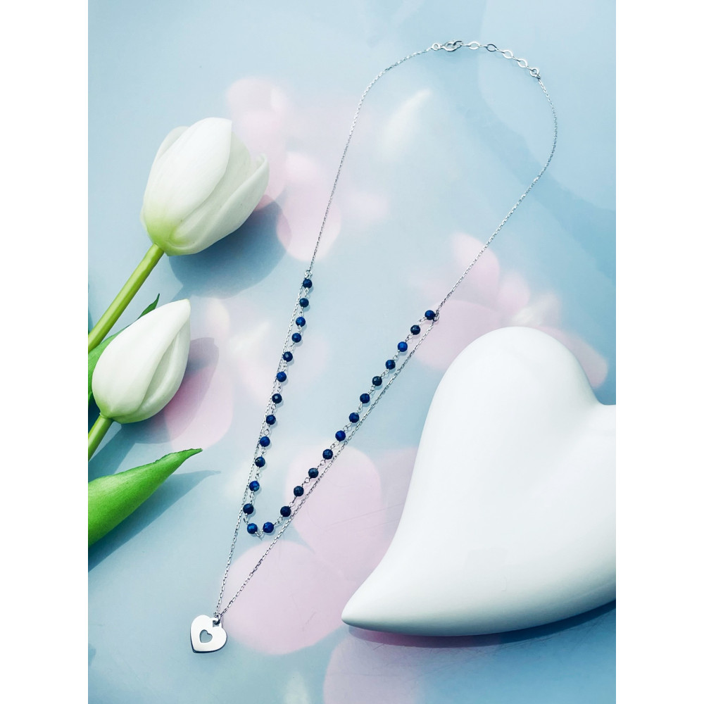 Herz 925 Silber Halskette Halsband Damen Kinder